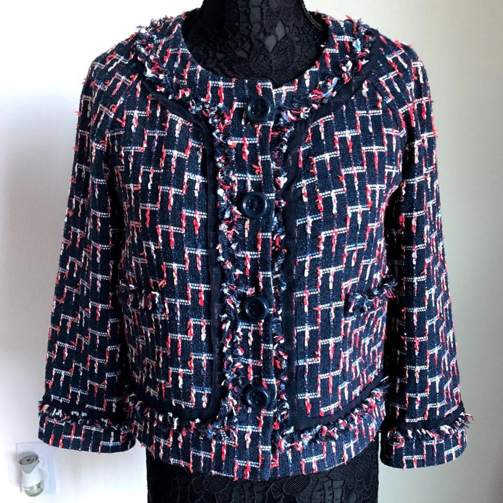 Kate Spade - Red/White/Blue Blazer - Size 8 - EUC